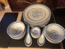 34tlg chinageschirr blau gebraucht kaufen  Grassau