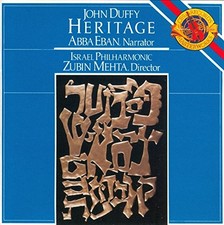 Duffy, John [Performer]; Abba Eban, Heritage: Symphonic Suite with Nar, Audio CD, usado comprar usado  Enviando para Brazil