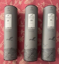 OBAN SINGLE MALT UÍSQUE ESCOCÊS 18 ANOS EDIÇÃO LIMITADA GARRAFAS VAZIAS - LOTE DE 3 comprar usado OBAN SINGLE MALT UÍSQUE ESCOCÊS 18 ANOS EDIÇÃO LIMITADA GARRAFAS VAZIAS - LOTE DE 3 comprar usado  Enviando para Brazil