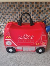 Trunki vermelho, carro de bombeiros crianças passeio na mala usado bom estado comprar usado  Enviando para Brazil