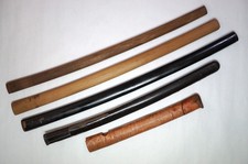 Usado, Espada japonesa Wakizashi & Katana Scabbards x5 original Saya do Japão 0731F1 comprar usado  Enviando para Brazil