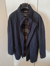 Giacca blu burberry usato  Roma