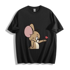 Camiseta unissex Tom and Jerry Jerry Heart - Fofa desenho animado mouse design comprar usado  Enviando para Brazil