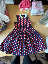 Vestido coração Janie and Jack azul marinho com buraco de fechadura nas costas. Tamanho 8 anos comprar usado  Enviando para Brazil