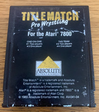 Title Match Pro Wrestling (Atari 7800, 1989) Testado/Funcionando - Autêntico! comprar usado  Enviando para Brazil