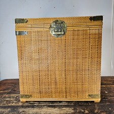 Vintage wicker brass for sale  South El Monte