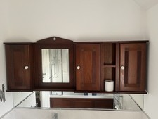 Mahogany finish bathroom for sale  SWINDON