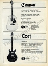 1983 Citation Cort Guitars Acoustic Elec Great Old IMPRESSÃO ANÚNCIO Presente Exclusivo (2915) comprar usado  Enviando para Brazil