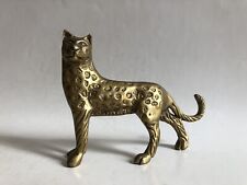 Brass leopard cheetah for sale  UK