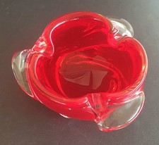 Vidro arte atômica meados do século - Tigela de hélice lobada transparente, usado comprar usado  Enviando para Brazil