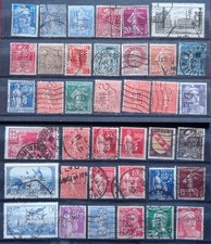 Lot timbres perforés d'occasion  Rouen-