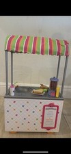 Carrinho de lanche campus American Girl suporte para cachorro-quente conjunto de jogos 2013 acessórios, usado comprar usado  Enviando para Brazil