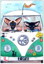 Usado, Arte de gato siamês e oriental impressão grande da pintura original Suzanne Le Good comprar usado Usado, Arte de gato siamês e oriental impressão grande da pintura original Suzanne Le Good comprar usado  Enviando para Brazil