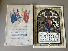 Vintage coronation books. for sale  STOKE-ON-TRENT