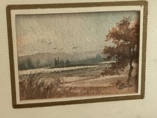 Aquarelle miniature vintage.si d'occasion  Toulouse-
