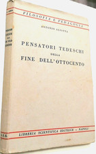 A.aliotta pensatori tedeschi usato  Italia