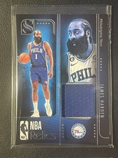 James Harden 2024-25 Panini Silhouette NBA Relíquia Jogo Usado Patch #REL-HRD 76ers comprar usado  Enviando para Brazil