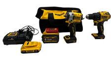 Kit chave de impacto DeWalt 20V 1/2" furadeira DCD708 e 3/8" DCF923 (OB) comprar usado  Enviando para Brazil