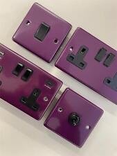 Purple sockets switches for sale  UK