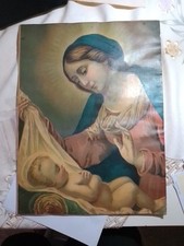 Antica stampa madonna usato  Roma