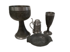 Vintage pewter goblets for sale  RUGBY