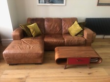 Seater leather sofa for sale  LONDON