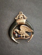 Pingente antigo de chifre da Ordem Fraterna das Águias em ouro sólido 10k comprar usado  Enviando para Brazil