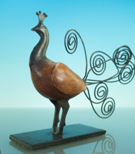 Peacock bird figurine for sale  WARE