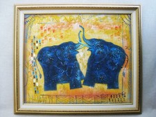 Vintage elephant painting for sale  Hoffman Estates
