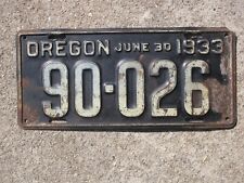 1933 oregon license for sale  Acworth