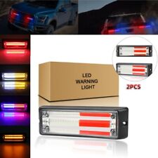2 peças COB carro caminhão farol de emergência luz intermitente 12-24V luzes estroboscópicas, usado comprar usado  Enviando para Brazil