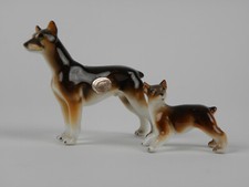 Pinscher e filhote vintage 2 peças porcelana óssea miniatura Doberman Japão comprar usado  Enviando para Brazil