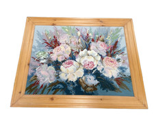 Vintage framed floral for sale  RUGBY