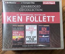 Ken Follett Unabridged Cd Collection Triple Lie Down With Lions Eye OfThe Needle comprar usado  Enviando para Brazil