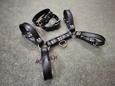 Conjunto de alças de bíceps masculinas de couro ajustável no peito pedido personalizado, usado comprar usado  Enviando para Brazil
