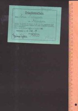 Jagderlaubnisschein 1907 1913 gebraucht kaufen  Augsburg