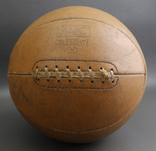 Bola de basquete vintage AMC Inter colegial de couro amarrada rara antiga exibição comprar usado  Enviando para Brazil
