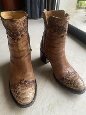 Boots cuir mexicana d'occasion  Orange