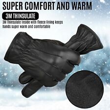 Leather winter gloves for sale  ILFORD
