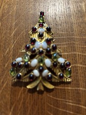 Brosche vintage weihnachtsbaum gebraucht kaufen  Witzwort