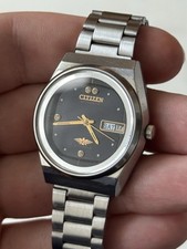 Vintage Citizen Automático 21 Joias Mostrador Cinza do Japão Data do Dia comprar usado  Enviando para Brazil