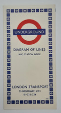 Underground diagram lines for sale  WORTHING