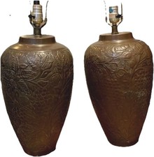 Pair repousse brass for sale  Chicago