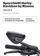 Specchietti genuine harley usato  San Canzian d'Isonzo