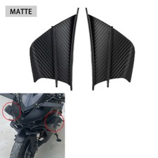 Par de Winglets frontais pretos de fibra de carbono fosco para motocicleta Faring, usado comprar usado  Enviando para Brazil