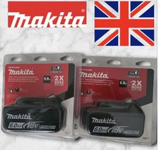 Para 2X Makita 18V 6.0Ah Li-Ion LXT bateria BL1860 6AH nova bateria estrela, usado comprar usado  Enviando para Brazil