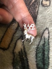 Silver stag pendant for sale  HORNCHURCH