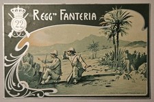 Cartolina militare reggimento usato  Cecina