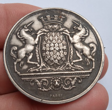 1906 MEDALHA DE PRATA SALVA-VIDAS FRANCESA / BROCHE / MEDALHA SAUVETAGE AMIENS ARGENT, usado comprar usado  Enviando para Brazil