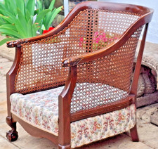 Antique walnut bergere for sale  NORTHAMPTON